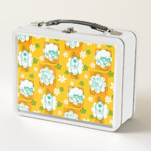 Scooby-Doo Character Floral Pattern Metal Lunch Box