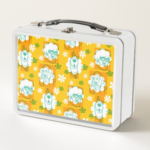 Scooby_Doo  Character Floral Pattern Metal Lunch Box