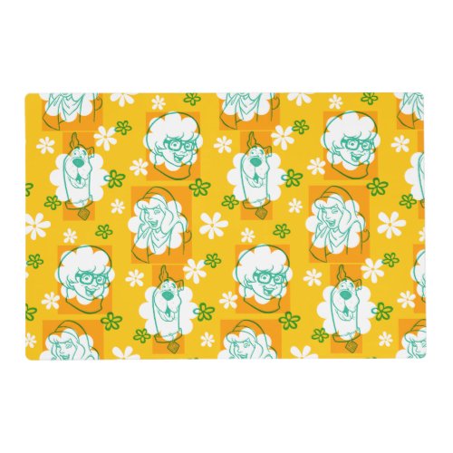 Scooby_Doo  Character Floral Pattern Placemat