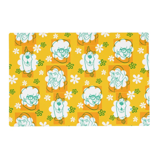 Scooby-Doo | Character Floral Pattern Placemat (Front)