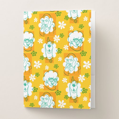 Scooby_Doo  Character Floral Pattern Pocket Folder