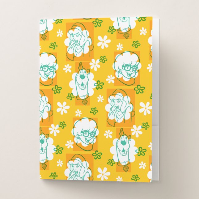 Scooby-Doo | Character Floral Pattern Pocket Folder (Front)