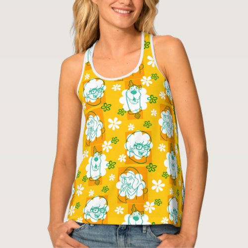 Scooby_Doo  Character Floral Pattern Tank Top