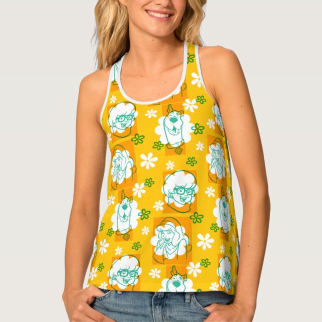 Scooby-Doo | Character Floral Pattern Tank Top (Front)