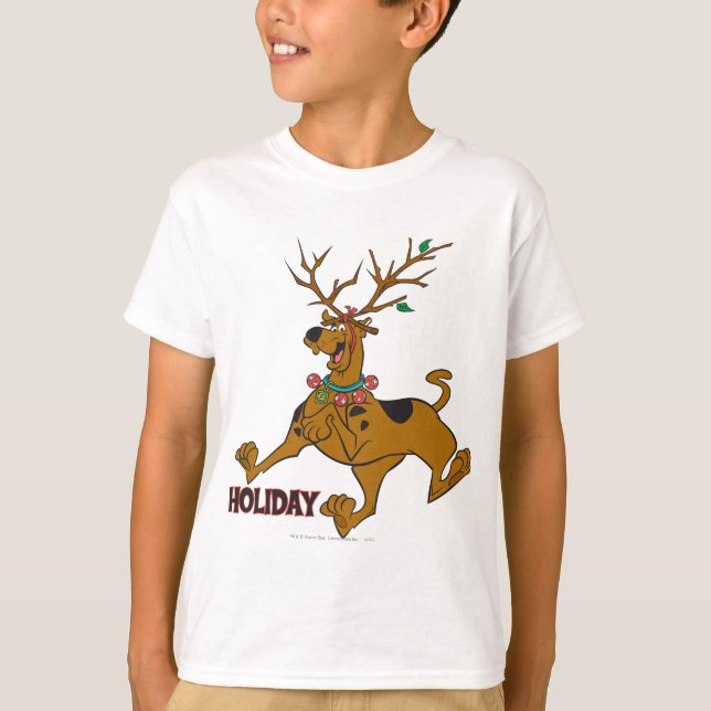 Scooby-Doo Christmas Holiday Antlers T-Shirt (Front)