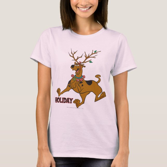 Scooby-Doo Christmas Holiday Antlers T-Shirt (Front)
