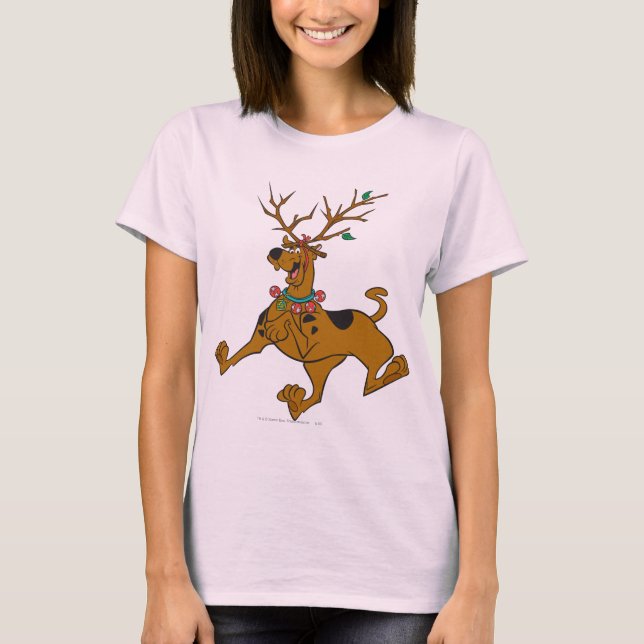 Scooby-Doo Christmas Holiday Antlers T-Shirt (Front)