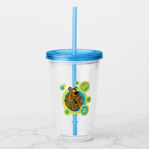 Scooby_Doo Circles SD Badge Acrylic Tumbler