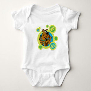 Scooby-Doo Circles SD Badge Baby Bodysuit