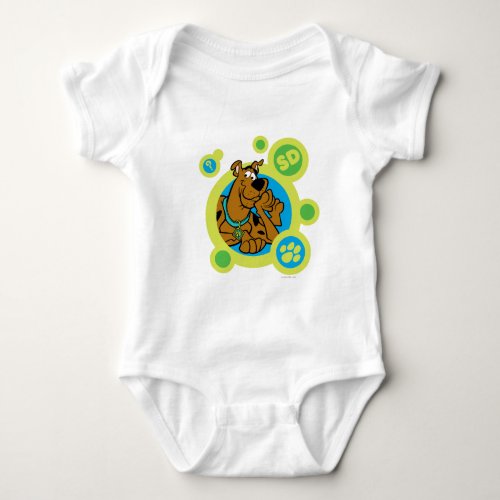 Scooby_Doo Circles SD Badge Baby Bodysuit