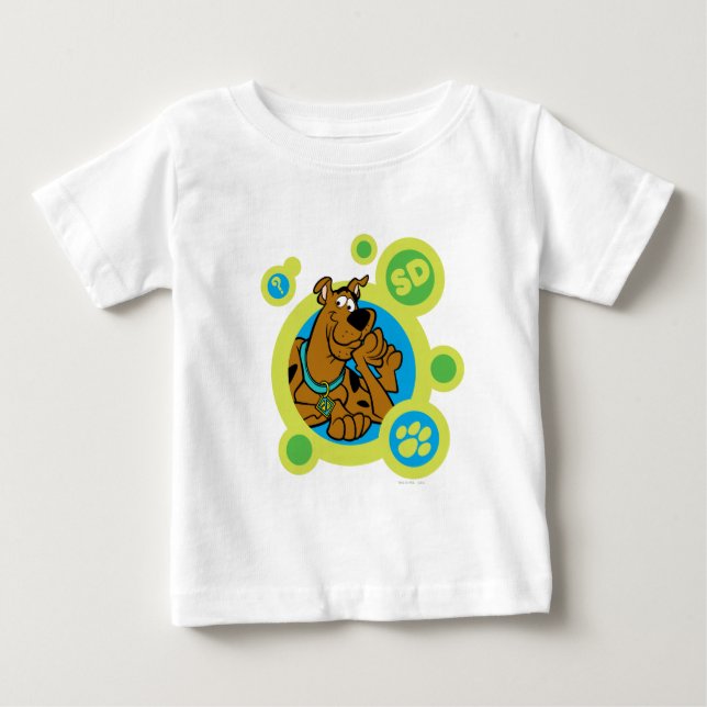 Scooby-Doo Circles SD Badge Baby T-Shirt (Front)