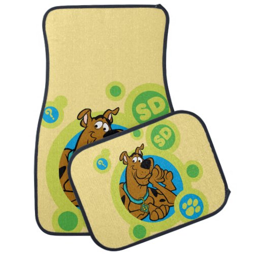 Scooby_Doo Circles SD Badge Car Floor Mat