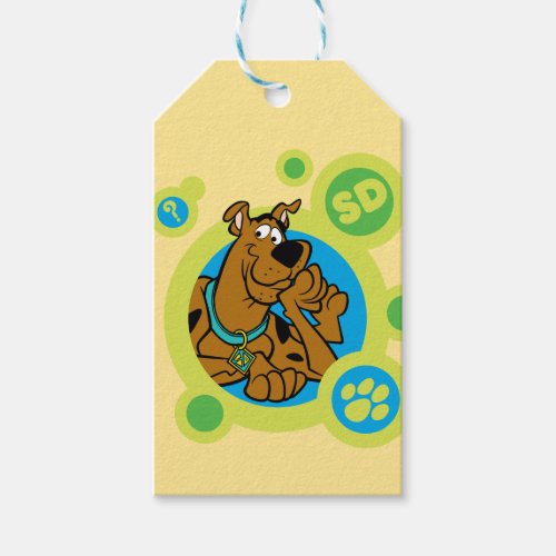 Scooby_Doo Circles SD Badge Gift Tags