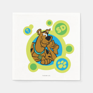 Scooby-Doo Circles SD Badge Napkins
