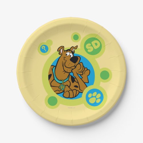 Scooby_Doo Circles SD Badge Paper Plates