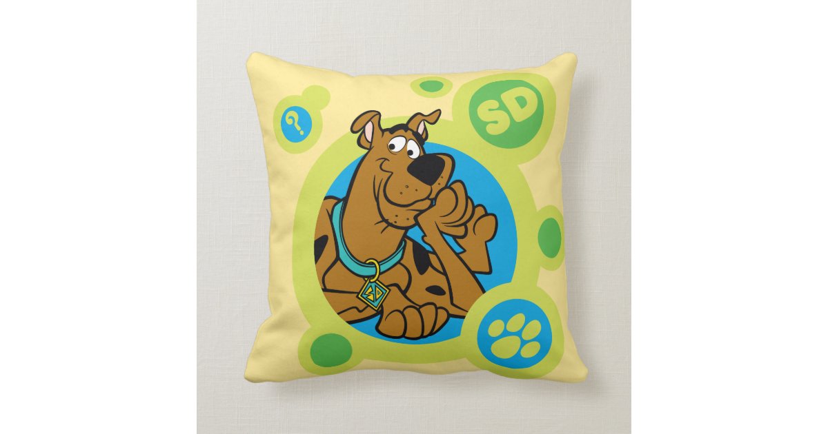 Scooby-Doo Circles SD Badge Pillow | Zazzle