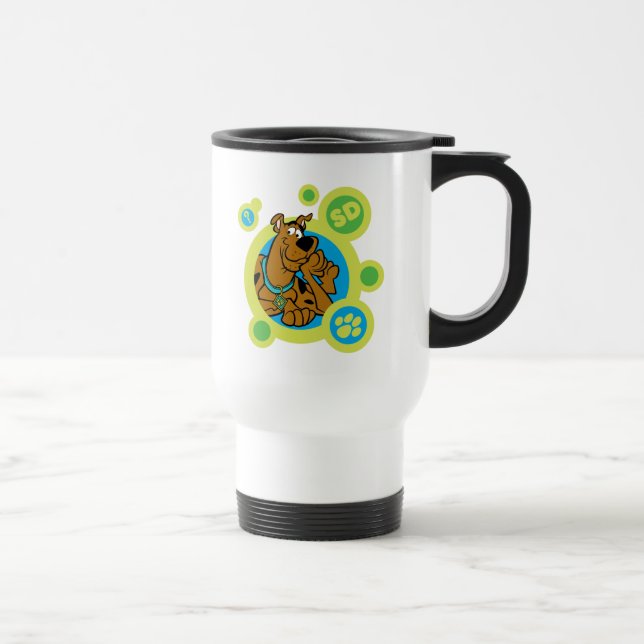 Scooby-Doo Circles SD Badge Travel Mug (Right)