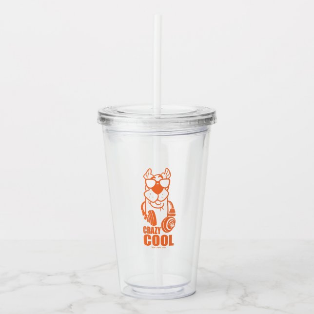 Scooby-Doo "Crazy Cool" Headphone Graphic Acrylic Tumbler (Front)