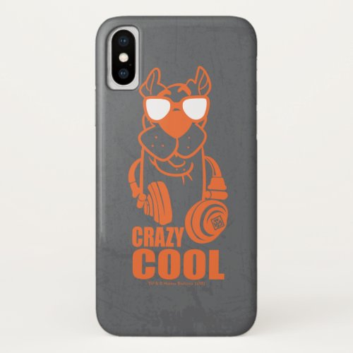 Scooby_Doo Crazy Cool Headphone Graphic iPhone X Case
