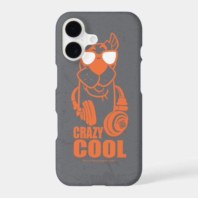 Scooby-Doo "Crazy Cool" Headphone Graphic Iphone Case (Back)