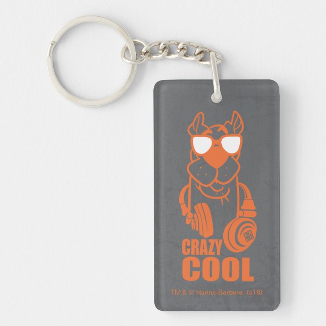 Scooby-Doo "Crazy Cool" Headphone Graphic Keychain (Front)