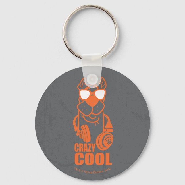 Scooby-Doo "Crazy Cool" Headphone Graphic Keychain (Front)