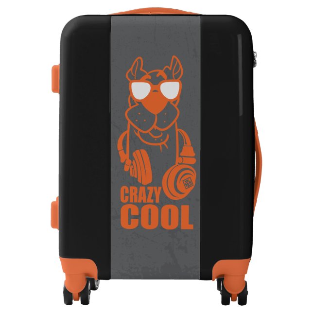 Scooby-Doo "Crazy Cool" Headphone Graphic Luggage (Front)