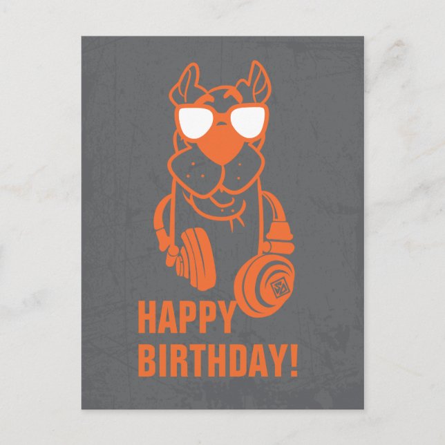 Scooby-Doo "Crazy Cool" Headphone Graphic Postcard (Front)