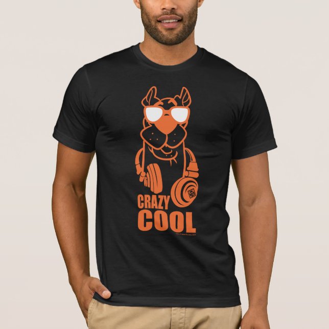 Scooby-Doo "Crazy Cool" Headphone Graphic T-Shirt (Front)