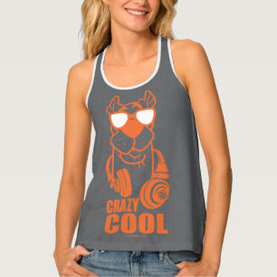Scooby-Doo "Crazy Cool" Headphone Graphic Tank Top