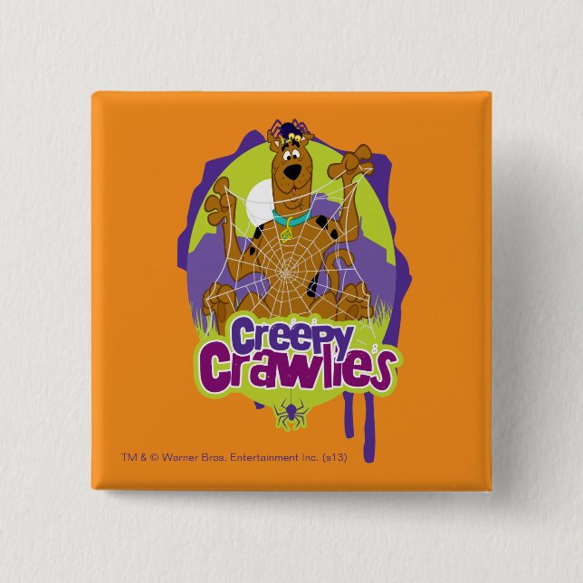 Scooby-Doo Creepy Crawlies Pinback Button (Front)