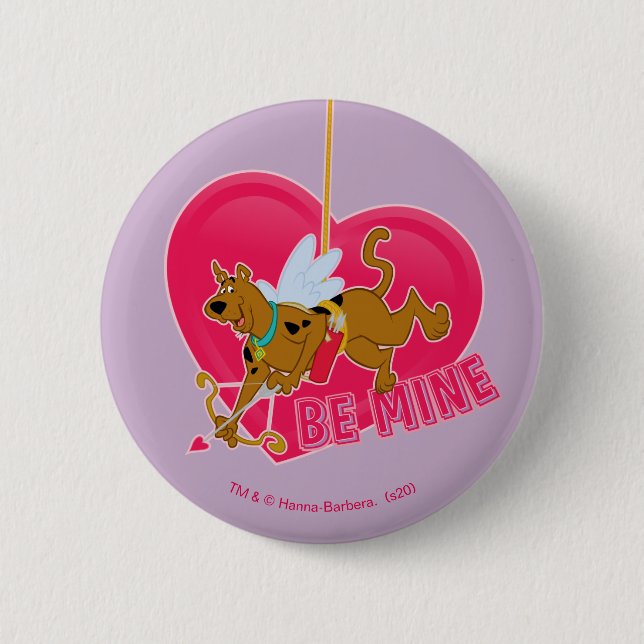 Scooby-Doo Cupid - Be Mine Button (Front)