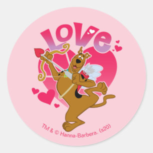 Scooby-Doo Cupid - Love Classic Round Sticker