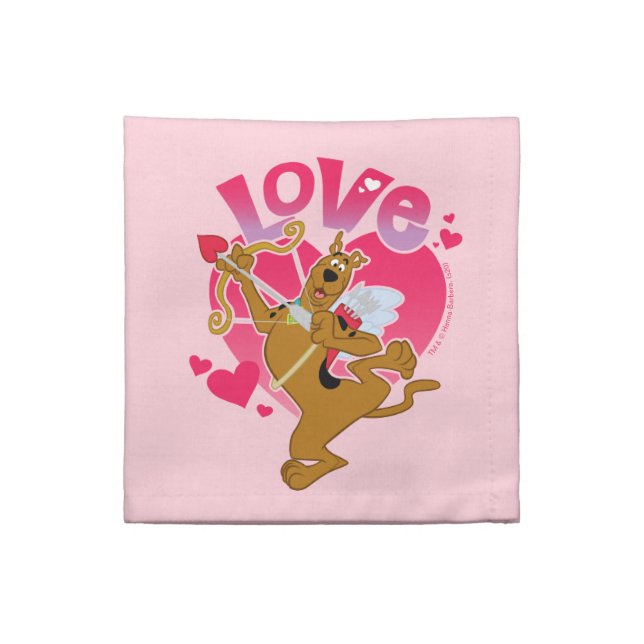 Scooby-Doo Cupid - Love Cloth Napkin (Quarter Fold)