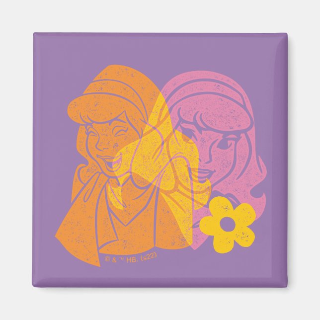 Scooby-Doo | Daphne Flower Portrait Magnet (Front)