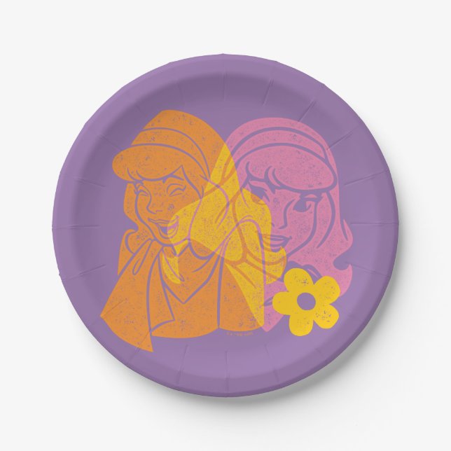 Scooby-Doo | Daphne Flower Portrait Paper Plates (Front)