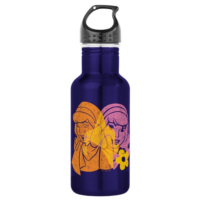 Scooby-Doo | Daphne Flower Portrait Stainless Steel Water Bottle (Front)