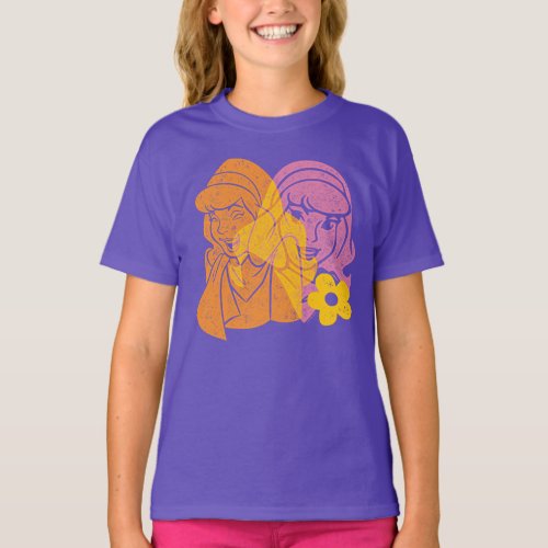 Scooby_Doo  Daphne Flower Portrait T_Shirt