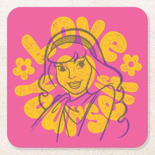 Scooby-Doo Daphne Love Yourself Square Paper Coaster