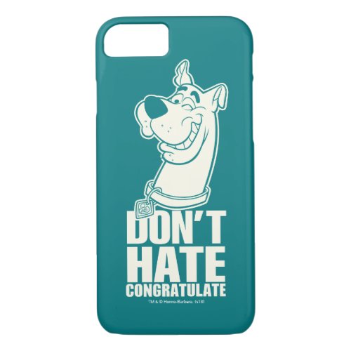 Scooby_Doo Dont Hate Congratulate Graphic iPhone 87 Case
