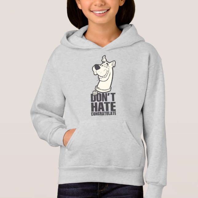 Scooby-Doo "Don't Hate, Congratulate" Graphic Hoodie (Front)