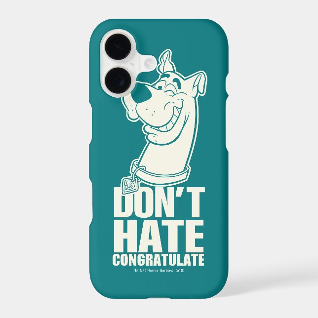 Scooby-Doo "Don't Hate, Congratulate" Graphic Iphone Case (Back)