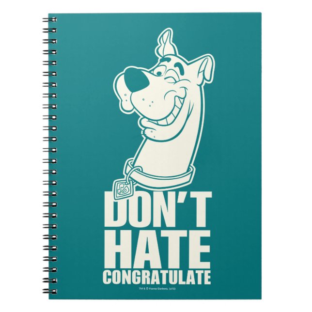 Scooby-Doo "Don't Hate, Congratulate" Graphic Notebook (Front)