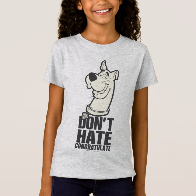 Scooby-Doo "Don't Hate, Congratulate" Graphic T-Shirt (Front)