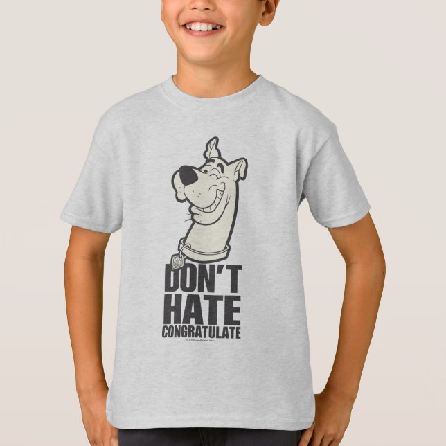 Scooby-Doo "Don't Hate, Congratulate" Graphic T-Shirt (Front)