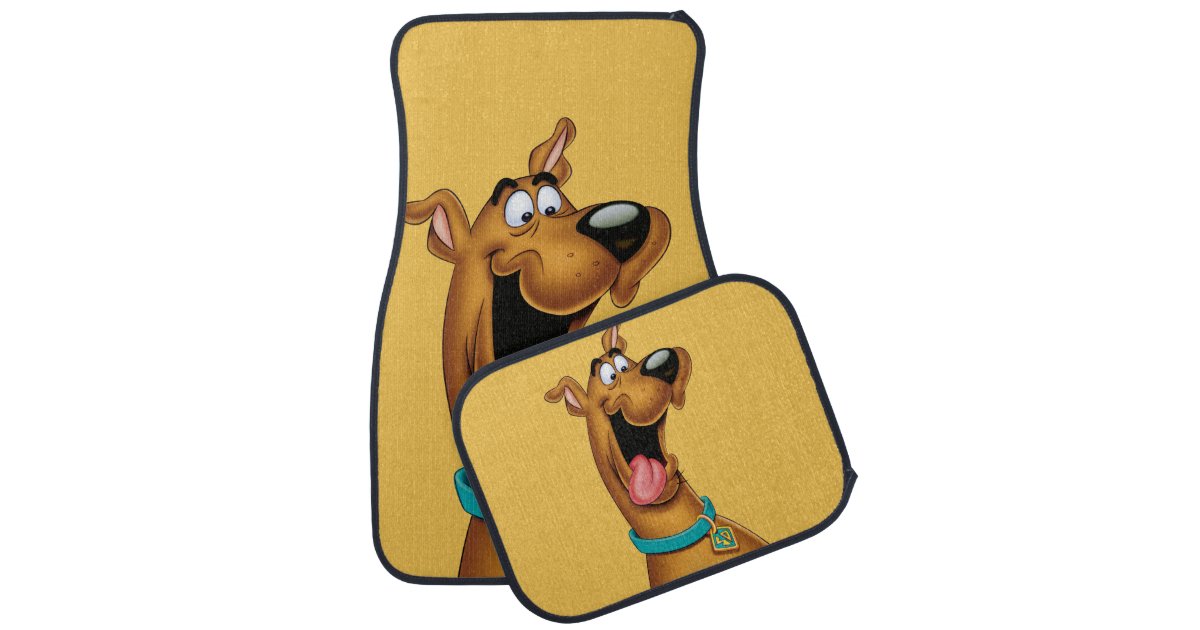ScoobyDoo Excited Face Car Floor Mat Zazzle