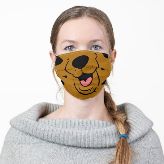 Scooby-Doo Face Adult Cloth Face Mask (Worn)