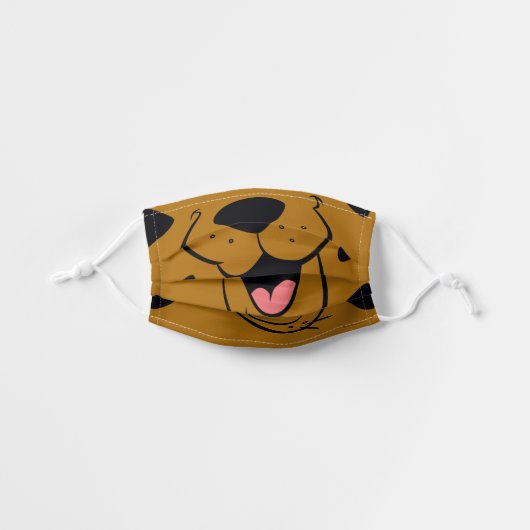 Scooby-Doo Face Kids' Cloth Face Mask (Front, Unfolded)