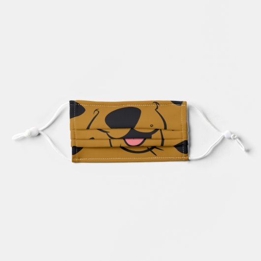 Scooby-Doo Face Kids' Cloth Face Mask (Front, Folded)