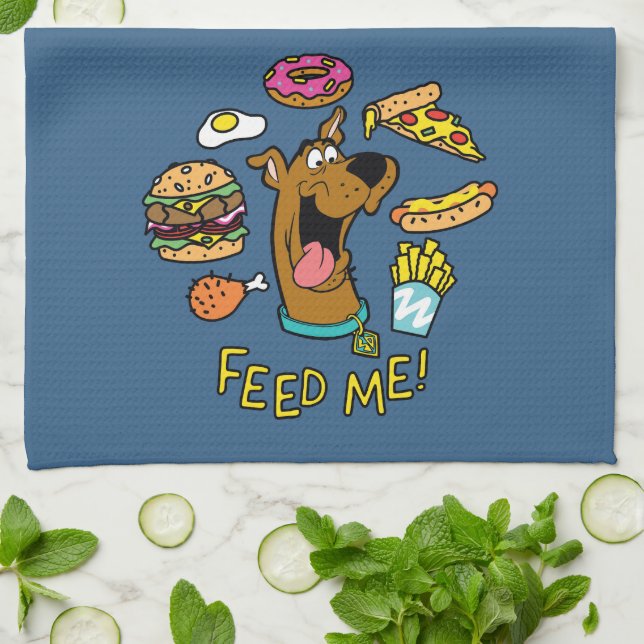 Scooby-Doo Feed Me! Kitchen Towel (Folded)